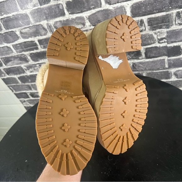 NWOT Cult Gaia Cowhide Suede Sommar fold over Boots - Size 36.5 - Picture 13 of 14